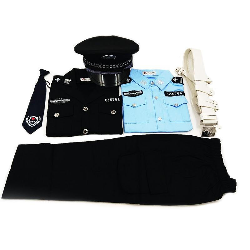 儿童小公安警察演出服套装男女童警官六一交警军装服少儿黑猫警长