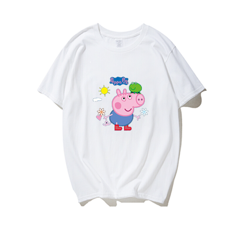 小猪佩奇衣服男女学生体恤卡通乔治佩琪小猪佩奇短袖T恤