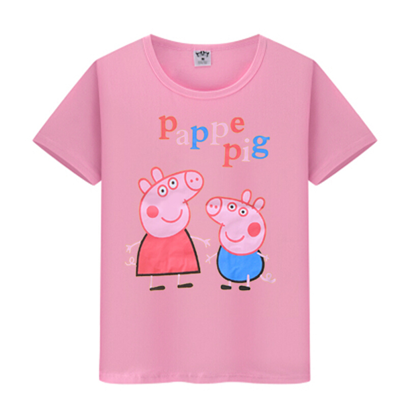 女童女宝宝夏装夏季小猪佩奇衣服童装3岁夏天套装潮短袖T恤