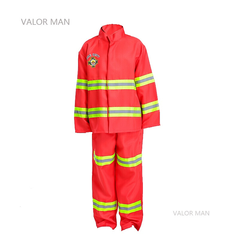 儿童消防服套装男童火警演习消防员制服少儿角色扮演女童表演服装