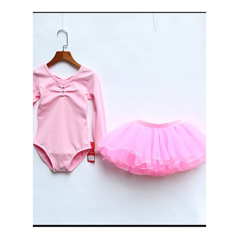儿童舞蹈服装夏季短袖芭蕾舞裙女童练功服长袖幼儿考级公主演出服