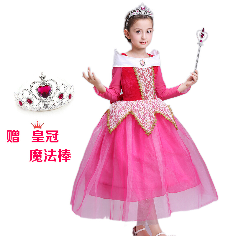 万圣节儿童服装女童白雪公主裙精灵礼服裙cosplay衣服