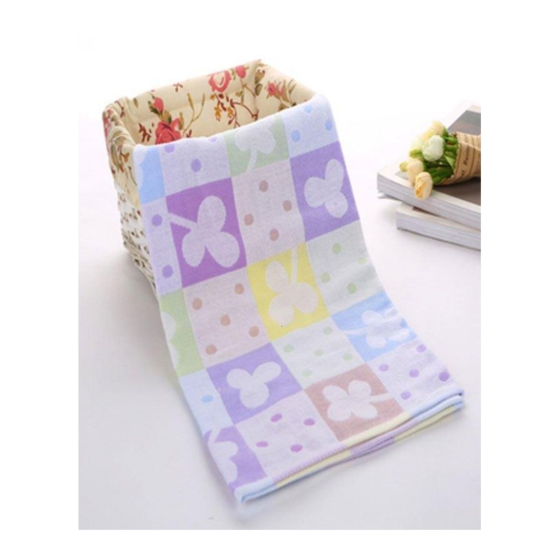 [买二送一]糖果色条纹洗脸毛巾成人简约柔软吸水加厚男女通用情侣家用面巾现代时尚生活日用家居家用纺织品毛巾