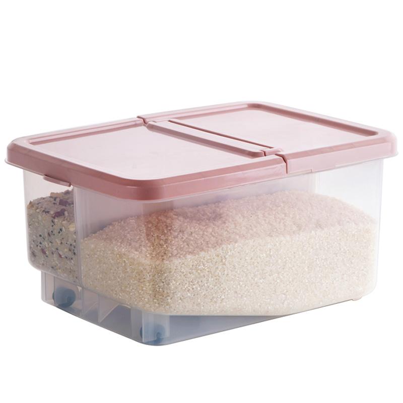 塑料分隔装米桶防虫储米箱12KG厨房密封防潮米箱大米收纳箱
