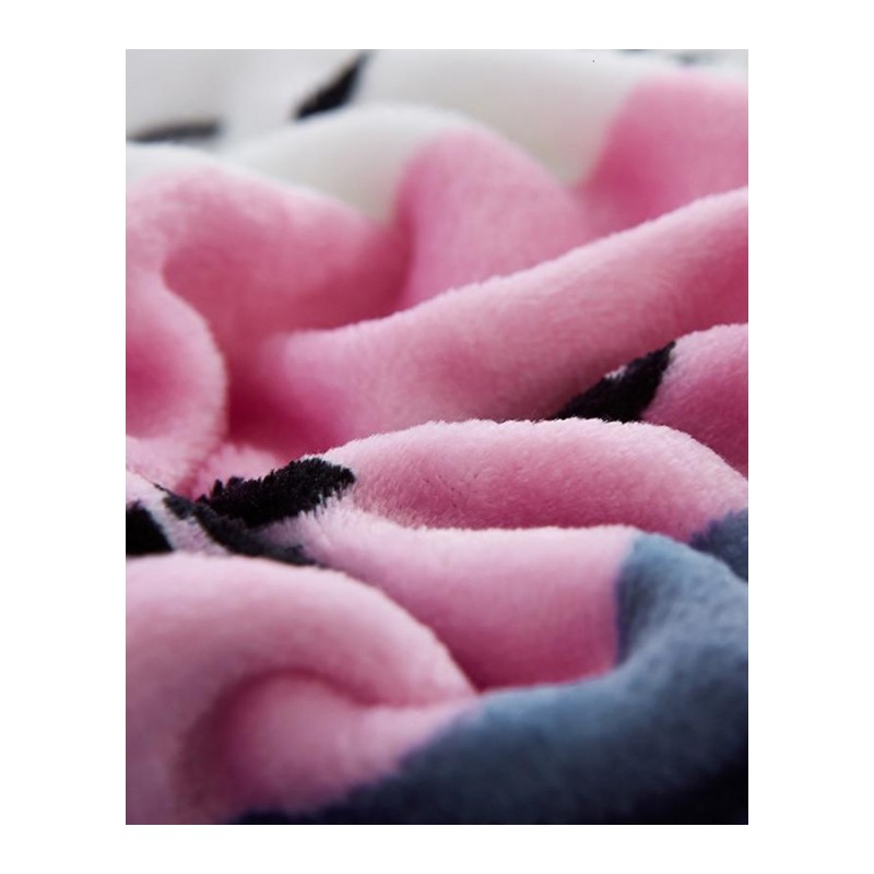 夏季午睡毯卡通可爱薄款法兰绒毛毯珊瑚绒毯子单双人学生绒床单午睡毯空毯时尚创意舒适百搭家纺床上用品毯子毛毯