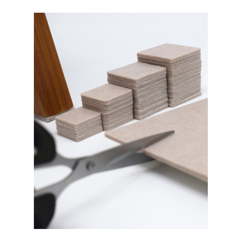 中号5片装消音毛毡可任意裁剪 防磨环保桌椅脚垫家具地板保护垫