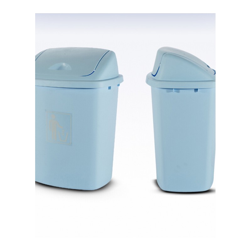 垃圾桶大号塑料材质方形底部加高加厚摇盖设计厨房家用垃圾桶