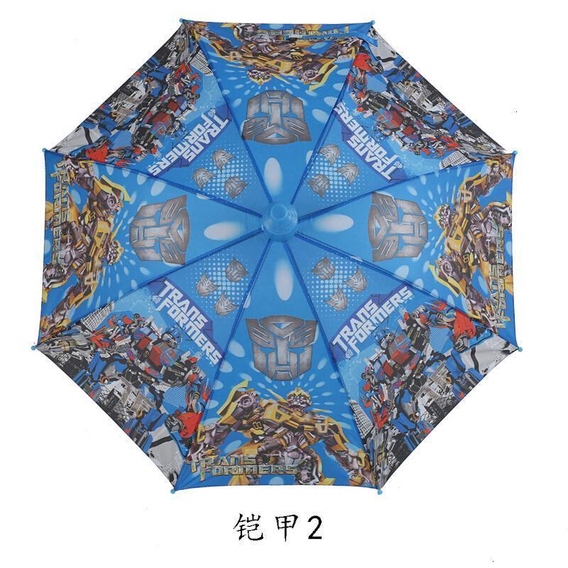 卡通儿童伞小学生自动直杆伞动漫人物印花晴雨伞半自动长杆伞