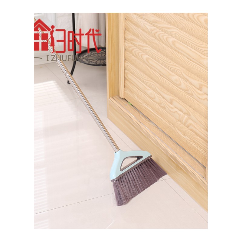 不锈钢扫把簸箕套装组合家用木地板软毛扫帚扫地不粘头加厚笤帚