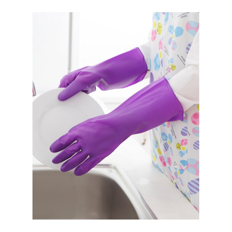 厨房清洁家务乳胶洗碗洗衣服橡胶胶皮刷碗手套薄款防水耐用