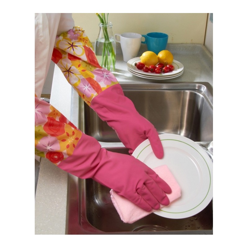 洗碗手套防水橡胶乳胶薄款厨房耐用刷碗洗衣衣服胶皮塑胶清洁家务
