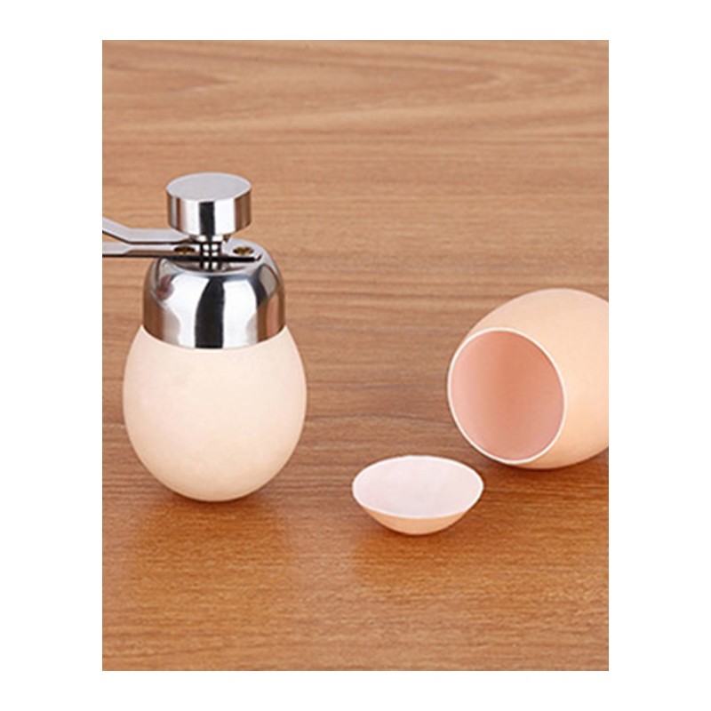 开壳器不锈钢小口径创意糯米蛋开孔敲蛋剪蛋小工具-开蛋器+蒸蛋架(高5.5CM)