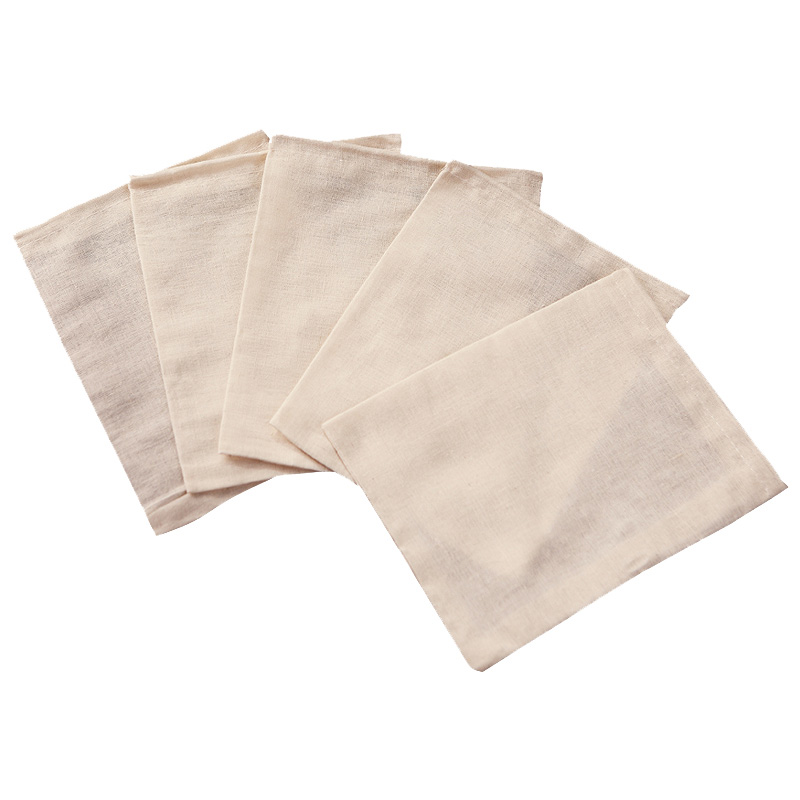 20个8*10cm棉纱布袋料卤料包煎药煲汤袋过滤隔渣茶包袋