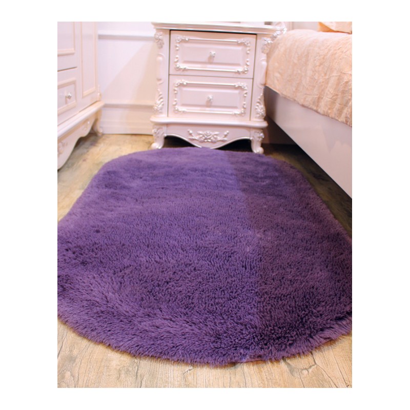 可爱椭圆形地毯家用客厅茶几地毯温馨卧室地毯床边地毯床前毯地垫