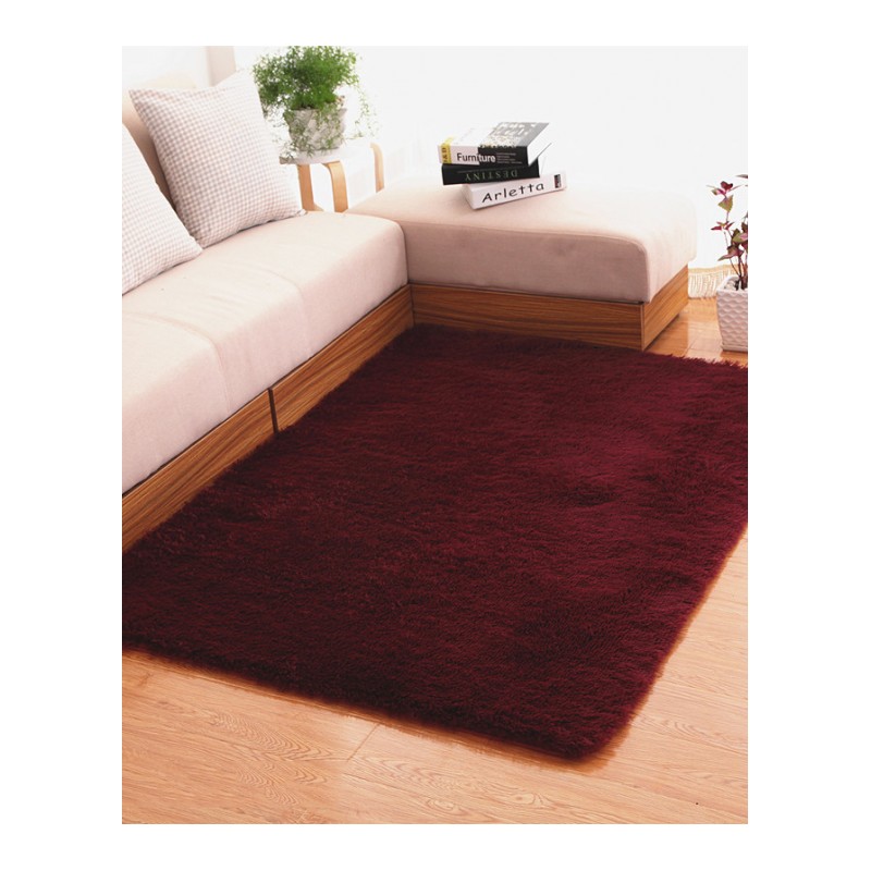 简约丝毛加厚地毯现代客厅沙茶几地毯时尚卧室满铺地毯地垫