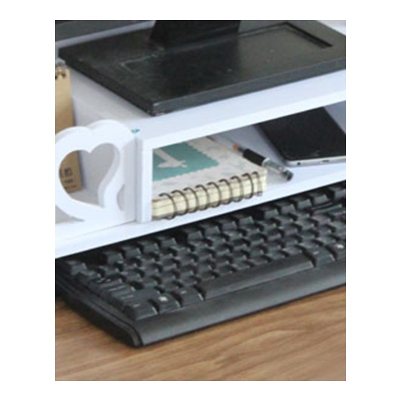 创意大号置物架办公桌面收纳盒电脑显示器增高架带抽屉收纳架