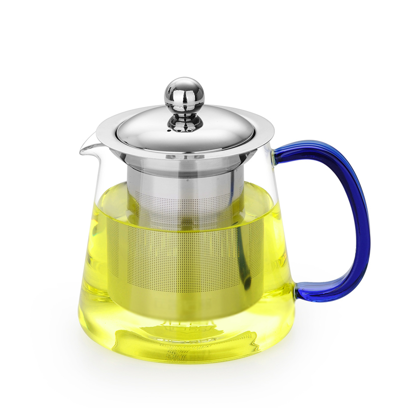 耐高温泡茶壶家用耐热玻璃茶壶不锈钢过滤胆加厚玻璃水壶-耐热玻璃茶壶1个