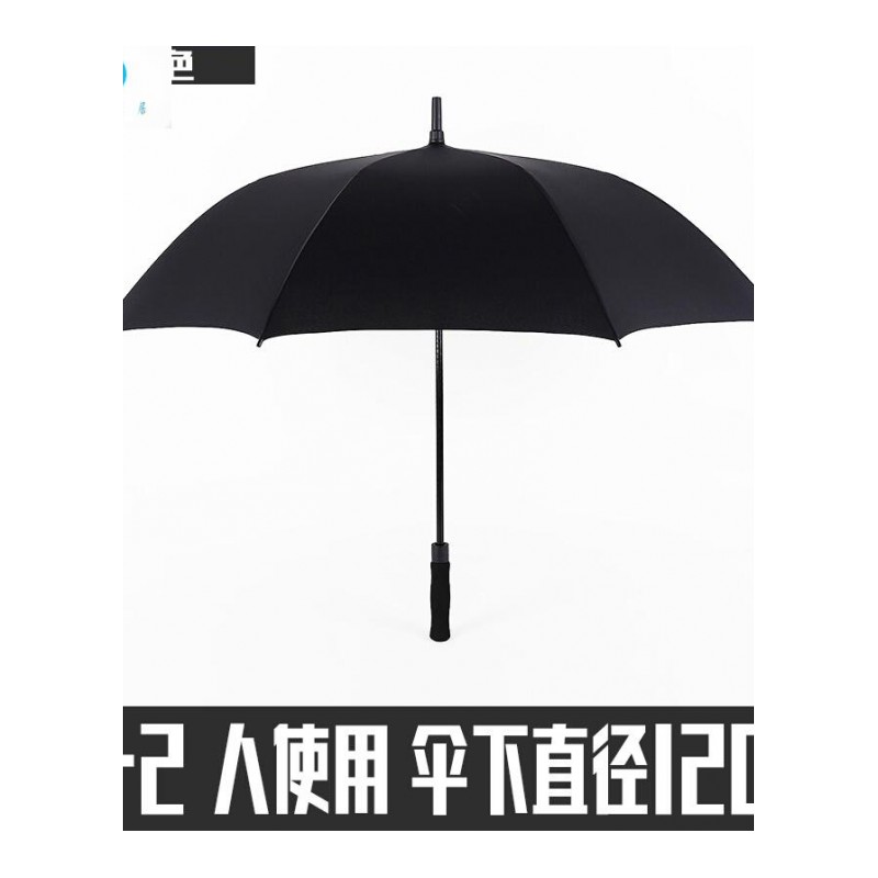 18新款雨伞长柄男自动直杆双层双人车载商务黑色抗风晴雨两用广告伞定制27双层银胶丨防晒款