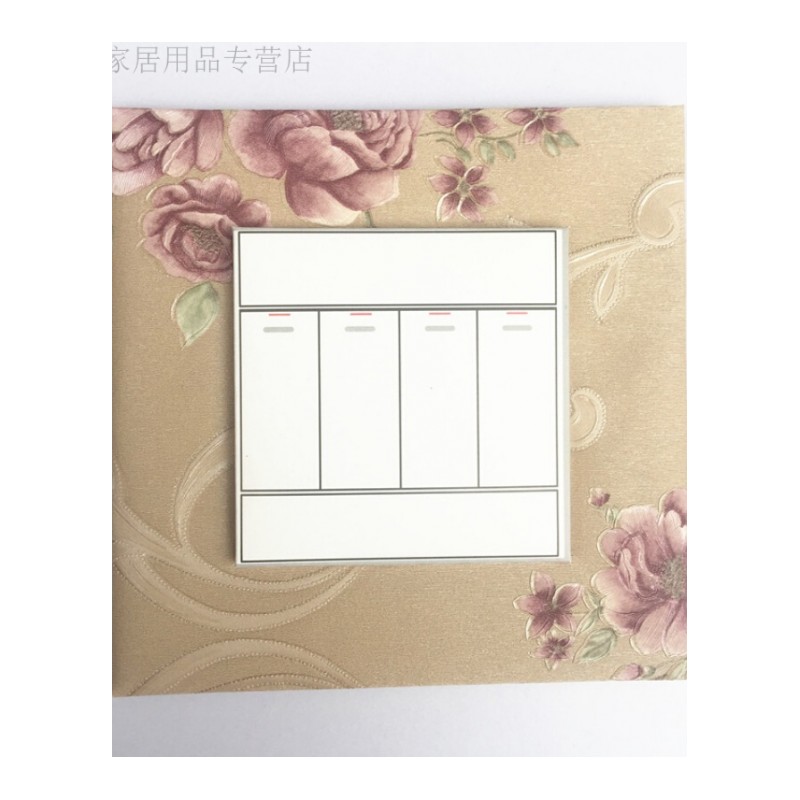 18新款时尚10个装开关贴墙贴保护套客厅卧室墙壁插座装饰套现代简约好品质