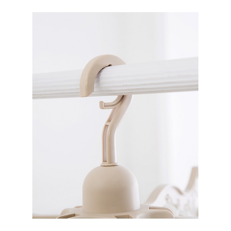 18新款加厚大号内衣晾晒架多功能塑料晾衣架袜子内衣文胸挂衣架防滑衣撑 灰绿色 1个