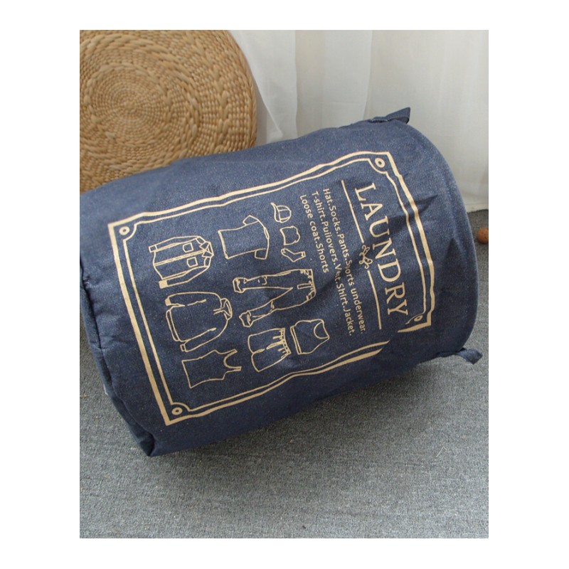 18新款数量不多尾单牛仔收纳桶脏衣篮玩具衣物整理筐销售书本图案40*50