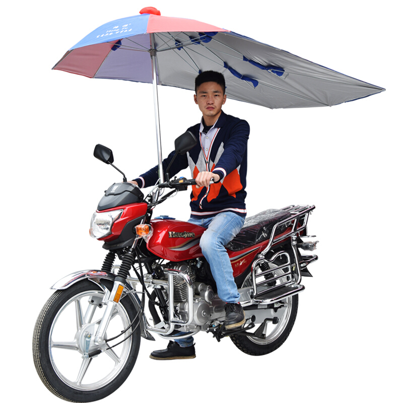 18新款摩托车雨伞遮阳伞遮雨防晒大加厚三轮车雨棚蓬支架电动车太阳伞