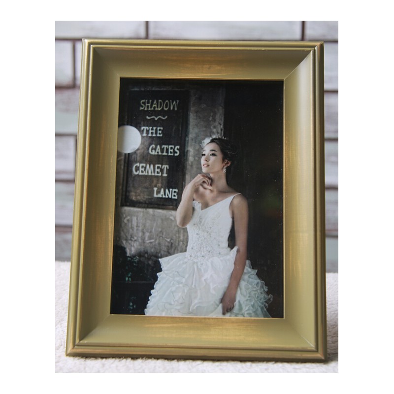 18新款781012寸白色欧式实木相框摆台儿童宝宝结婚纱照片画框木相框