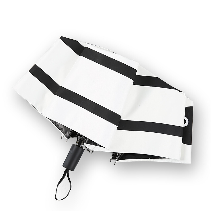18新款全自动雨伞女小清新晴雨两用折叠遮阳防晒黑胶太阳伞