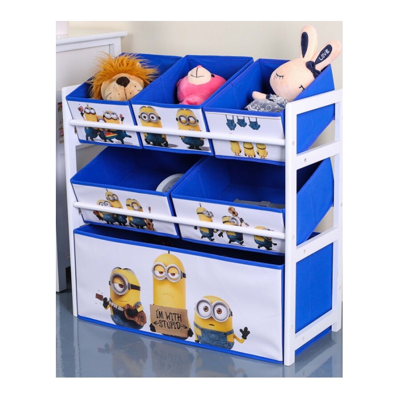 18新款实木玩具架玩具收纳架储物架整理架懒角落儿童收纳盒玩具箱玩具柜