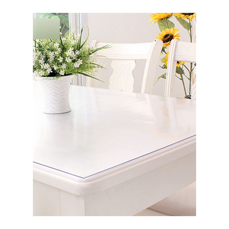 PVC防水桌布防烫软质玻璃塑料台布免洗茶几餐桌垫透明胶垫水晶板软质玻璃桌垫时尚创意家居纺织品布艺软饰桌布