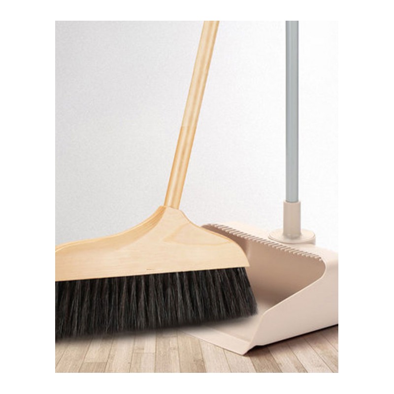 鬃毛扫把簸箕套装组合木地板扫帚扫把单个家用软毛扫头扫地笤帚清洁用品清洁工具盆