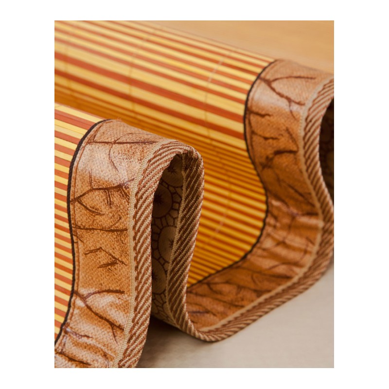 凉席竹席双面折叠0.9 1.2 1.5 1.8m床 单人学生宿舍空席子1米时尚创意舒适百搭家纺床上用品凉席