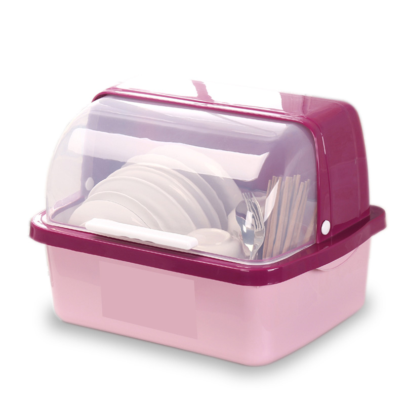 碗柜塑料厨房沥水碗架带盖碗碟架放碗箱碗筷餐具收纳盒碗盘置物架生活日用家居家装建材主材厨卫挂件卫浴置物架