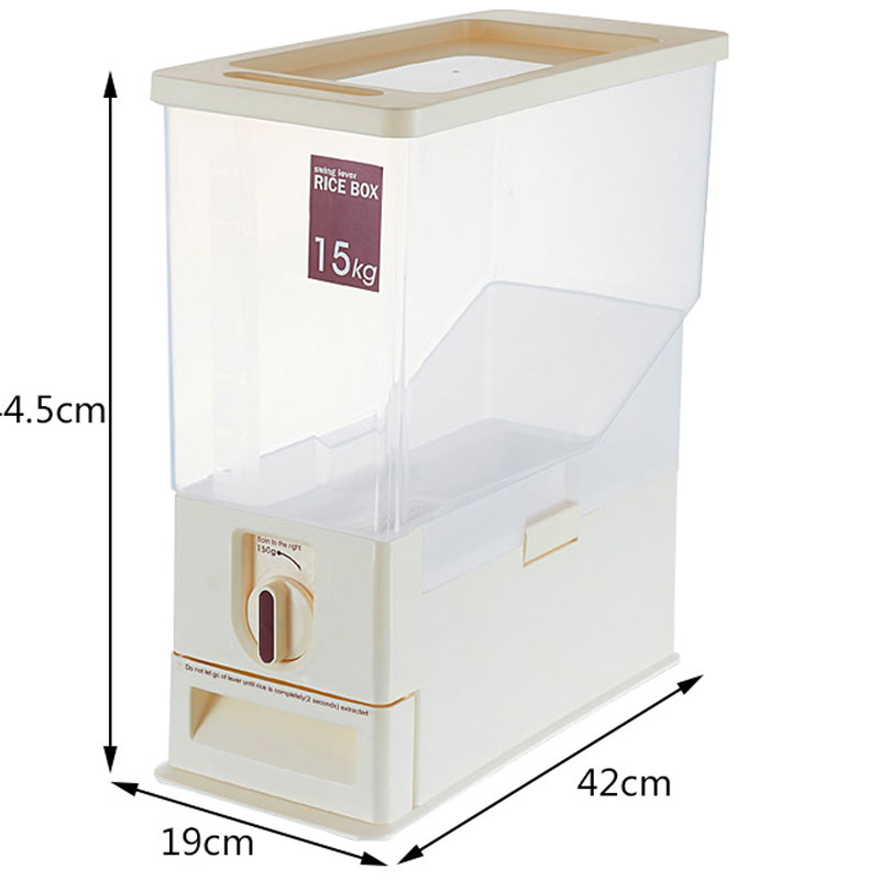 日式自动计量米桶30斤塑料储米箱厨房防潮防虫装米面多色多款多功能时尚创意床上用品床品套装床品套装
