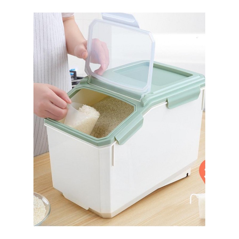 装米桶20斤装家用米盒米缸米面收纳箱储米箱密封桶防虫防潮10kg