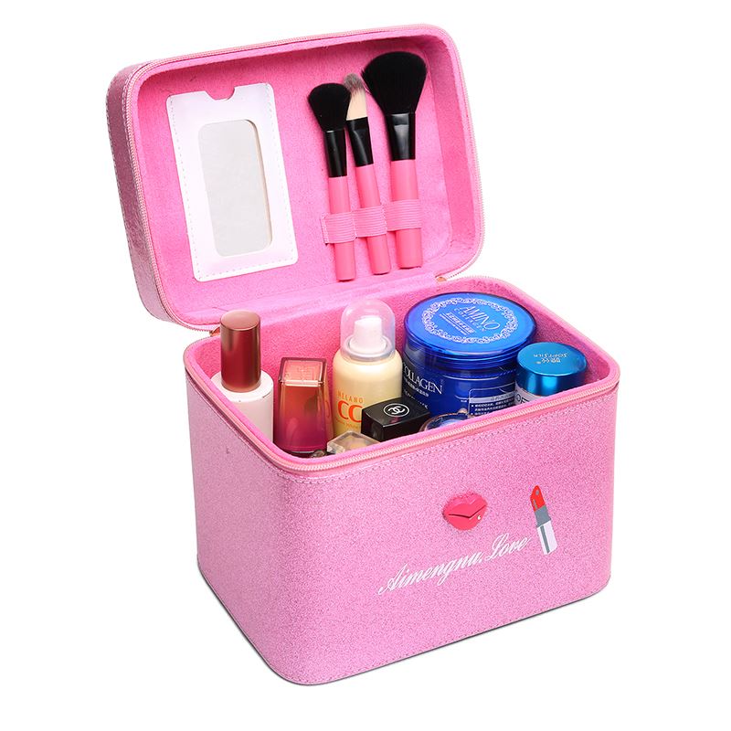 韩国多层化妆包大号化妆盒便携旅行大容量化妆品收纳手提化妆箱包