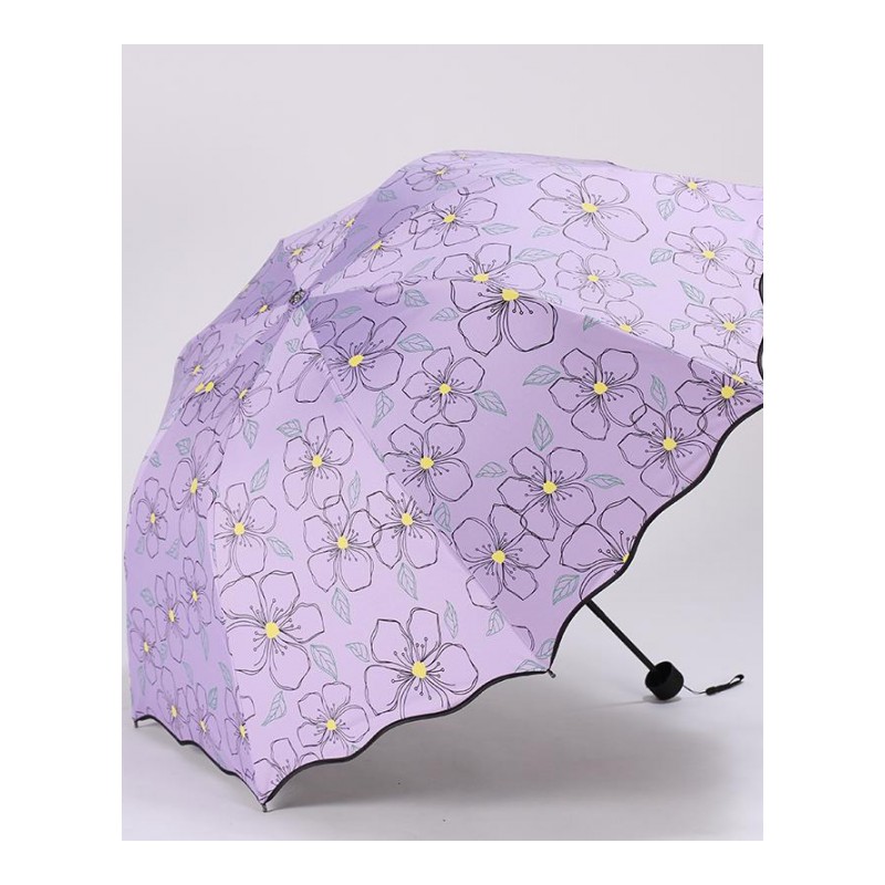 小清新学生折叠韩国创意两用晴雨伞可爱女神简约防晒遮阳太阳伞女