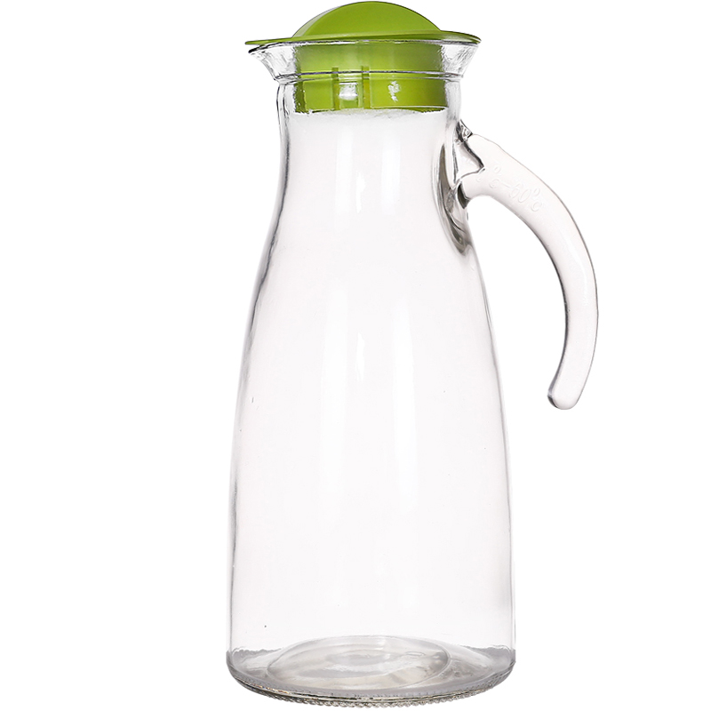家用凉水壶套装大容量扎壶玻璃凉水壶水具波纹水杯透明果汁冷水壶