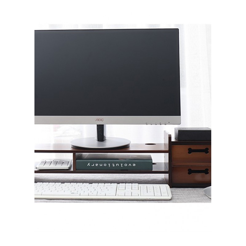 电脑显示器办公台式桌面增高架子底座支架桌上键盘收纳垫高置物架