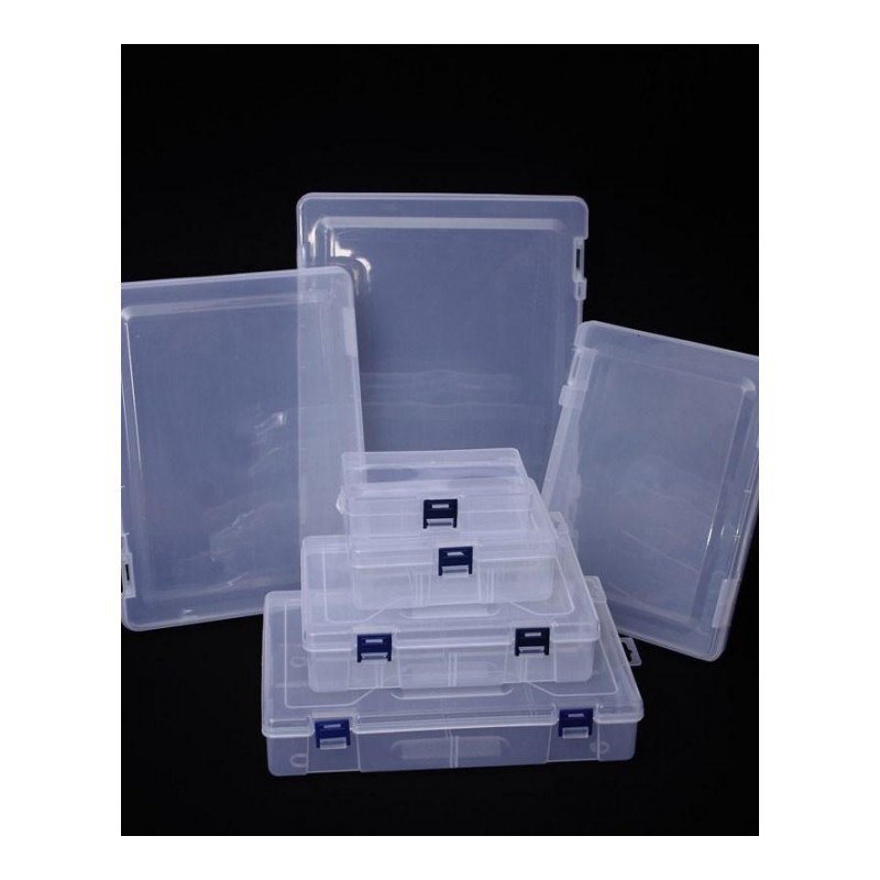 空盒 整理五金工具元件分类零碎塑料分拣透明归纳桌面文件收纳盒