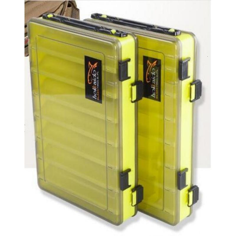路亚盒双层多功能14格塑料盒路亚饵盒便携手提工具盒亮片盒收纳盒