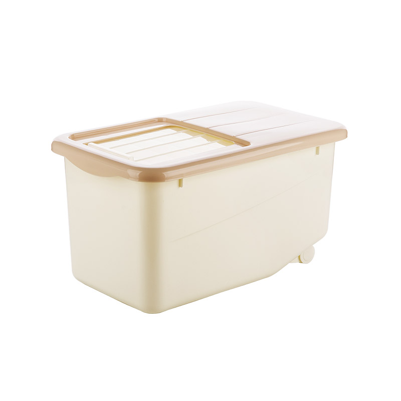 厨房密封米桶20斤装面粉桶大米缸10kg防潮防虫家用储米箱