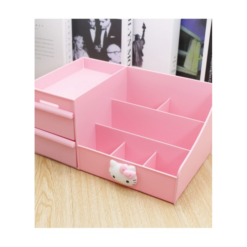 塑料化妆品收纳盒欧式公主可爱少女心饰品梳妆盒小家用简约