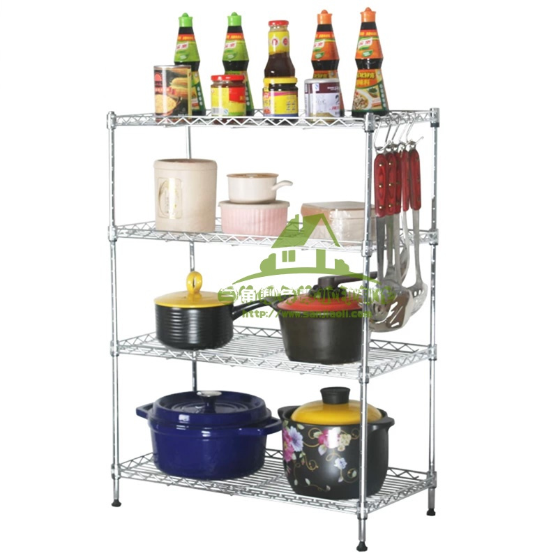新款可厨房置物架层架不锈钢色宽20cm墙角架宽25cm夹缝架子锅架落地收纳层架