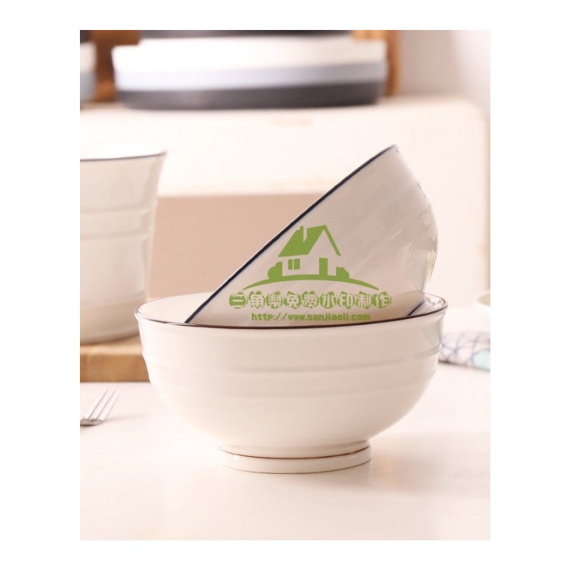 新款泡面碗带盖学生宿舍陶瓷家用面碗带把大号有盖简约泡面用的碗日式便当盒
