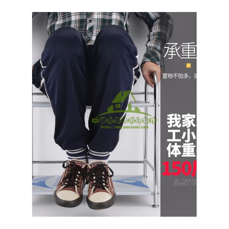 新款不锈钢子2层厨房置物架家用落地多层烤箱支架多功能收纳收纳层架