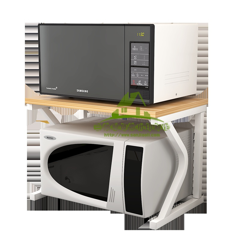 新款微波炉架简约双层置物架子2层收纳架烤箱储物简易落地架厨房用品收纳层架