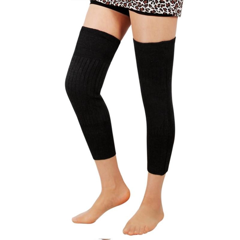 护膝加厚保暖骑车护膝保热护膝盖秋季中老年人男女士膝盖关节保健(黑色)