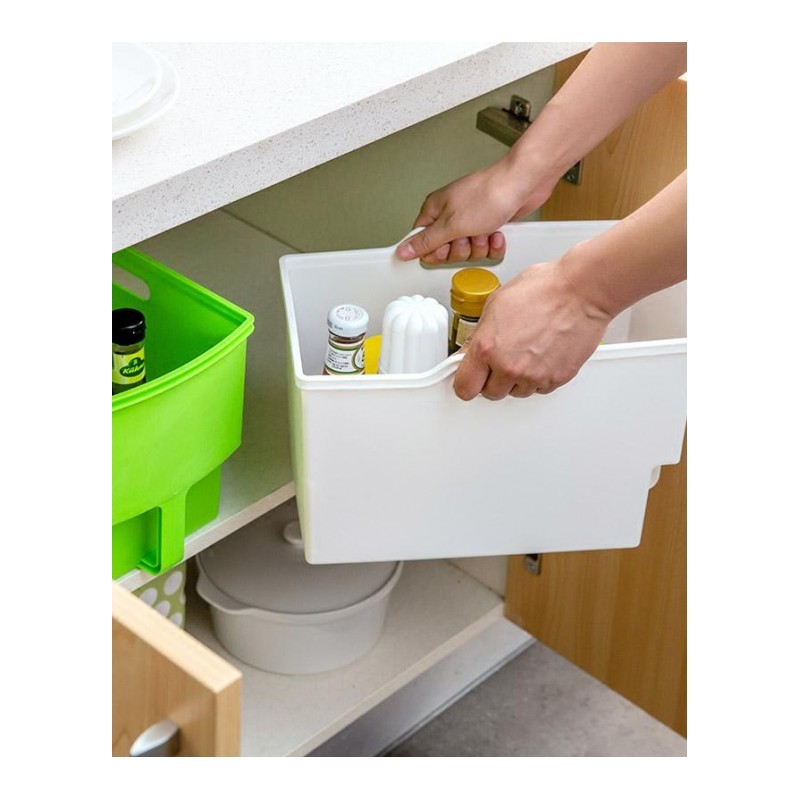 塑料收纳箱厨房用品收纳盒 家用杂物箱子储物箱零食小箱子