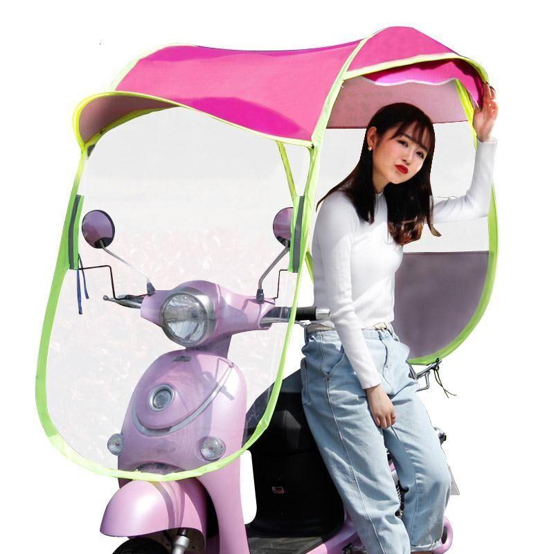 电动车雨棚摩托车遮雨蓬棚防雨防晒电瓶挡风罩挡雨透明遮阳伞新款